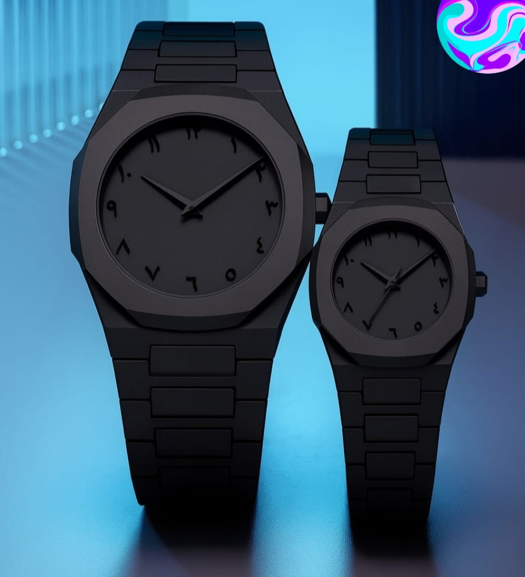 Black Aura Couple Watch