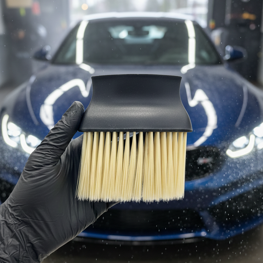 Car Interior Cleaning Brush Durable Quality Comfortable Grip